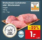 Strohschwein-Lachsbraten im Angebot bei Netto Marken-Discount in Weiden Strohschwein-Lachsbraten Angebote bei Netto Marken-Discount Weiden für 1,00 €