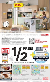 Küche im Höffner Prospekt "IMMER BESSER!" mit 8 Seiten (Bergisch Gladbach)