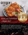Aktuelles XXXLutz Schnitzel „Jäger Art“ Angebot bei XXXLutz Möbelhäuser in Hamburg ab 8,50 €