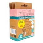 Carrés démaquillants lavables - FEEL NATURAL en promo chez Carrefour Carrés démaquillants lavables - FEEL NATURAL dans le catalogue Carrefour
