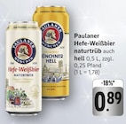 Hefe-Weißbier naturtrüb bei E center im Biberach Prospekt für 0,89 €