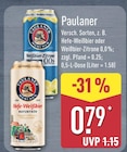 Hefe-Weißbier Naturtrüb von Paulaner für 0,79 € bei ALDI Nord im Angebot Hefe-Weißbier Naturtrüb von Paulaner im aktuellen ALDI Nord Prospekt