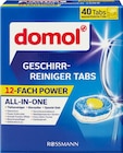 Geschirr-Reiniger Tabs 12-fach Power im Angebot bei Rossmann in Neuss Geschirr-Reiniger Tabs 12-fach Power Angebote von Domol bei Rossmann Neuss für 3,45 €