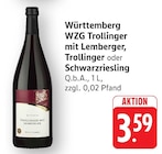 EDEKA Neuenstadt - Trollinger mit Lemberger Angebot im Prospekt Trollinger mit Lemberger bei EDEKA im Neuenstadt Prospekt für 3,59 €