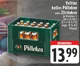 helles Pülleken im Angebot bei EDEKA in Lemgo helles Pülleken Angebote von Veltins bei EDEKA Lemgo für 13,99 €