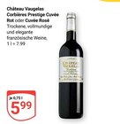 Corbières Prestige Cuvée Rot Angebote von Château Vaugelas bei GLOBUS Saarbrücken für 5,99 €