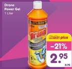 Power Gel im Netto Marken-Discount Prospekt Power Gel von Drano im aktuellen Netto Marken-Discount Prospekt für 2,95 €