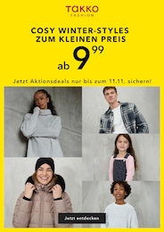 Mode Prospekt von Takko in Nabburg Aktueller Takko Mode Prospekt für Nabburg: Takko_Dyco_KW45 mit 1} Seite, 05.11.2025 - 11.11.2025
