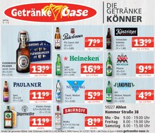 Bier im Getränke Oase Prospekt "Aktuelle Angebote" mit 1 Seiten (Ahlen)