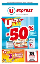 Prospectus U Express à Strasbourg "La quinzaine des prix ultra bas", 20 pages, 03/10/2023 - 15/10/2023