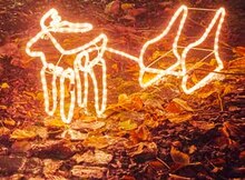 Led-Rentier Mit Schlitten