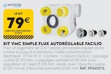 Kit VMC Simple Flux Autoréglable Facilio - Autogyre - Tout Faire Kit VMC Simple Flux Autoréglable Facilio - Autogyre à 79,00 € dans le catalogue Tout Faire