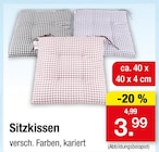Sitzkissen Angebote bei Zimmermann Nordhorn für 3,99 €