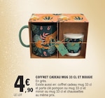 Promo Coffret cadeau mug 33 cl et bougie à 4,90 € dans le catalogue E.Leclerc à San-Giovanni-di-Moriani