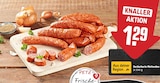 Geräucherte Mettenden im REWE Prospekt Geräucherte Mettenden im aktuellen REWE Prospekt für 1,29 €