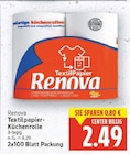 Textilpapier-Küchenrolle von Renova für 2,49 € bei E center im Angebot Textilpapier-Küchenrolle von Renova im aktuellen E center Prospekt
