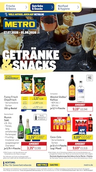 Vodka im aktuellen METRO Prospekt (Koblenz) Vodka im METRO Prospekt "Wochenangebote Getränke & Snacks" mit 51 Seiten (Koblenz)
