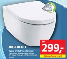 Wand WC-Set 'iCon Rimfree' Angebot in Ellerstadt im aktuellen Prospekt bei BAUHAUS in Ellerstadt