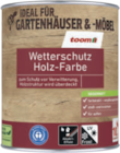 Aktuelle Farbe Angebote bei toom Baumarkt in Oberhausen Aktuelles Wetterschutz-Holzfarbe 750 ml Angebot bei toom Baumarkt in Oberhausen ab 12,99 €