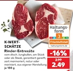 Aktuelles Rinder-Entrecôte Angebot bei Kaufland in Essen ab 2,49 €