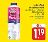 EDEKA Neukyhna - Unsere Frische Milch Angebot im Prospekt Unsere Frische Milch bei EDEKA im Neukyhna Prospekt für 1,19 €