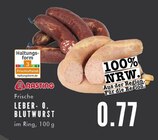 Frische Leber- o. Blutwurst Angebote von Rasting bei E center Gelsenkirchen für 0,77 €
