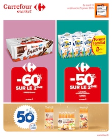 Prospectus Carrefour Market de la semaine "Carrefour market" avec 17 pages, valide du 13/01/2026 au 25/01/2026 pour Pantin et alentours