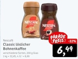 Aktuelles Classic löslicher Bohnenkaffee Angebot bei Konsum in Dresden ab 6,49 €