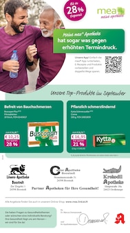 Aktueller mea - meine apotheke Prospekt (Boostedt, 4 Seiten zum blättern mea - meine apotheke Prospekt Unsere September-Angebote mit 4 Seiten