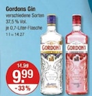 Gin Angebote von Gordons bei V-Markt Memmingen für 9,99 €