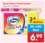 Toilettenpapier im Netto Marken-Discount Prospekt Classic Toilettenpapier von Zewa im aktuellen Netto Marken-Discount Prospekt für 6,99 €