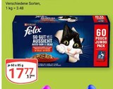 So gut wie es aussieht Angebote von Purina Felix bei GLOBUS Homburg für 17,77 €