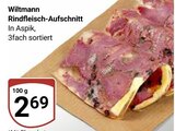 Rindfleisch-Aufschnitt im Angebot bei GLOBUS in Amberg Rindfleisch-Aufschnitt Angebote von Wiltmann bei GLOBUS Amberg für 2,69 €