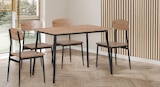 Table de repas Madrid et 4 chaises dans le catalogue Maxi Bazar