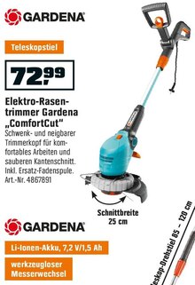 Elektro-Rasentrimmer „ComfortCut“ bei OBI in Bonn Elektro-Rasentrimmer „ComfortCut“ im Angebot bei OBI Bonn für 72,99 €