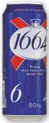 Biere Blonde 5,5° - 1664 - Bi1 à Troyes Biere Blonde 5,5° - 1664 en promo chez Bi1 Troyes à 2,38 €