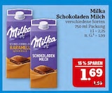 Schokoladen Milch im Angebot bei Marktkauf in Plauen Schokoladen Milch Angebote von Milka bei Marktkauf Plauen für 1,69 €