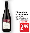 WZG Rotwein Angebote von Württemberg bei E center Schorndorf für 2,99 €