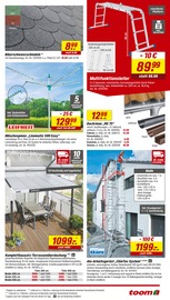 Terrassenüberdachung im toom Baumarkt Prospekt in Bottrop Aktueller toom Baumarkt Prospekt mit Terrassenüberdachung, "Respekt, wer's selber macht.", Seite 9
