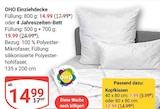 Einziehdecke im Angebot bei GLOBUS in Halle Einziehdecke Angebote von OHO bei GLOBUS Halle für 7,99 €
