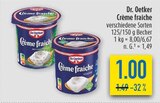 Crème fraîche im Angebot bei diska in Freiberg Crème fraîche Angebote von Dr. Oetker bei diska Freiberg für 1,00 €