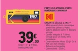 Porte-cle appareil photo numerique charmera - KODAK en promo chez E.Leclerc Six-Fours-les-Plages à 39,99 €
