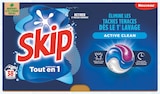 Lessive Capsules Tout en 1 Active Clean - Skip en promo chez Intermarché Super Maubeuge à 7,93 €