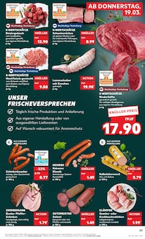 Mettwurst im Kaufland Prospekt "Aktuelle Angebote" mit 56 Seiten (Rostock)