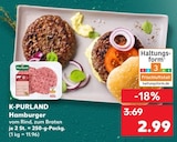 Hamburger von K-PURLAND im aktuellen Kaufland Prospekt für 2,99 €