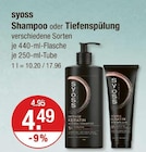 Shampoo im V-Markt Prospekt Shampoo von syoss im aktuellen V-Markt Prospekt für 4,49 €