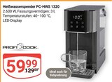 Heißwasserspender PC-HWS 1320 im Angebot bei GLOBUS in Bruchsal Heißwasserspender PC-HWS 1320 Angebote von PROFI COOK bei GLOBUS Bruchsal für 59,99 €