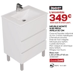 Gedimat Dompierre-sur-Besbre - Promo Meuble monté sur pieds Avela 60 cm Promo Meuble monté sur pieds Avela 60 cm à 349,00 € dans le catalogue Gedimat à Dompierre-sur-Besbre