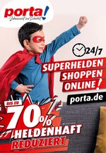 porta Möbel Prospekt "SUPERHELDEN SHOPPEN ONLINE!", 16 Seiten, für Burgwedel, 10.04.2020 - 18.04.2020 porta Möbel Prospekt "SUPERHELDEN SHOPPEN ONLINE!", 16 Seiten, für Burgwedel, 10.04.2020 - 18.04.2020