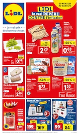 Catalogue Supermarchés Lidl en cours à Bessancourt et alentours, "Lidl, le vrai repère contre l'inflation", 1 page, 27/09/2023 - 03/10/2023